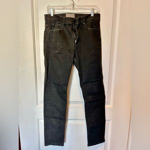 Everlane faded black slim straight jeans
